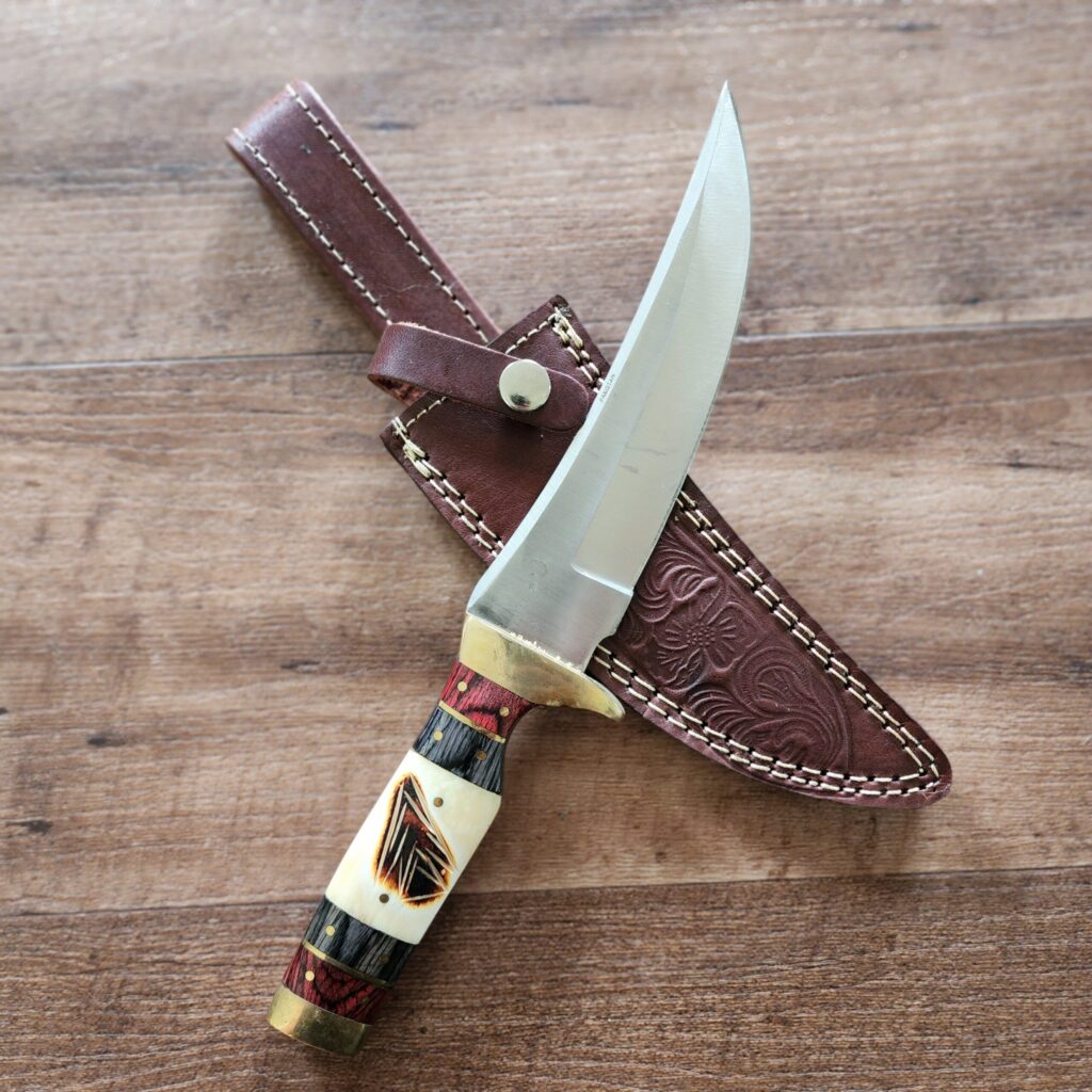 Chipaway Cutlery Falling Meadow Fixed Blade satin finish SS blade Hunting Knife  For Sale