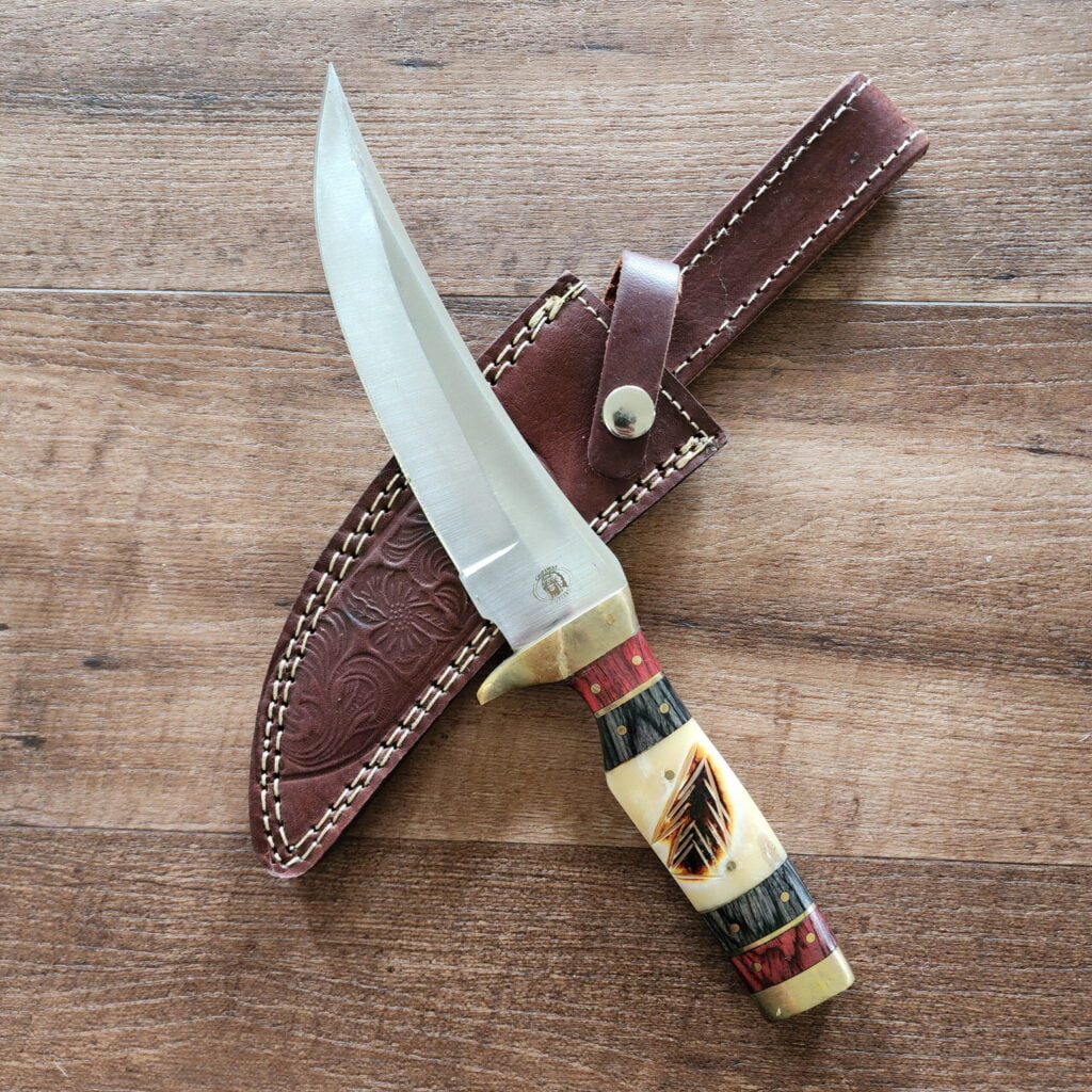 Chipaway Cutlery Falling Meadow Fixed Blade satin finish SS blade Hunting Knife  For Sale