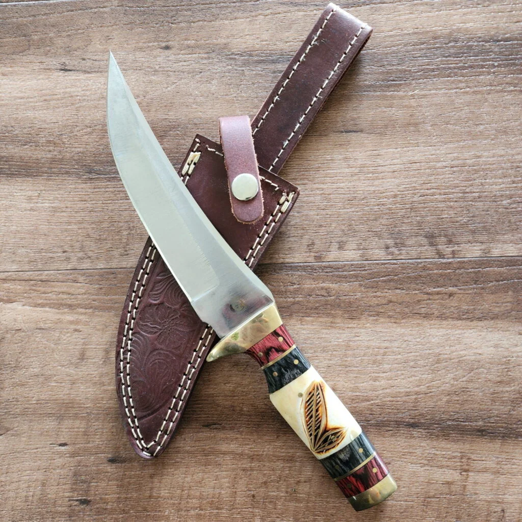 Chipaway Cutlery Falling Meadow Fixed Blade satin finish SS blade Hunting  Knife For Sale
