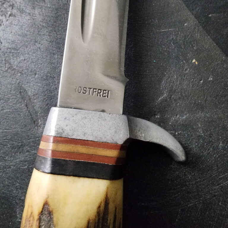 Doppelreh Solingen Germany Vintage Stag Sheath Knife knives for sale