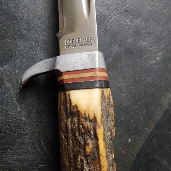 Doppelreh Solingen Germany Vintage Stag Sheath Knife knives for sale