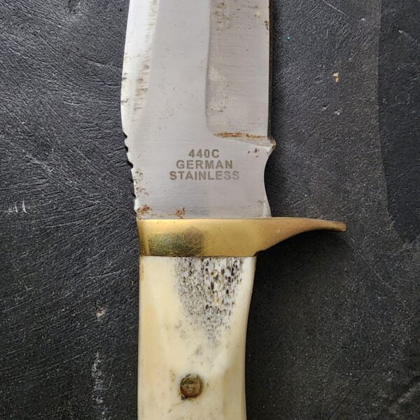 Bear Hunter 440c German Stainless Steel Vintage Fixed Blade