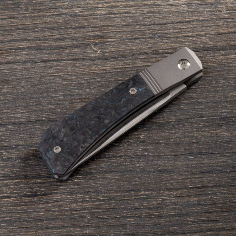 Jack Wolf Pioneer Jack Farmer's Knife in Fat Carbon Dark Matter Blue