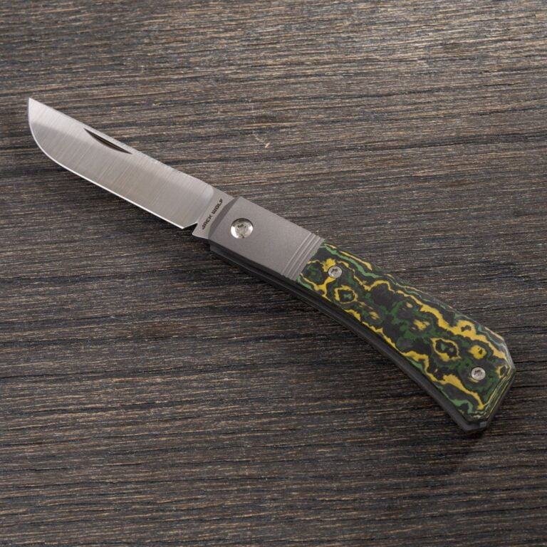 Jack Wolf Pioneer Jack Farmer's Knife in Fat Carbon Toxic Storm