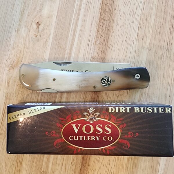 Voss Cutlery Dirt Buster in Ox Horn 1 of 300 knives for sale