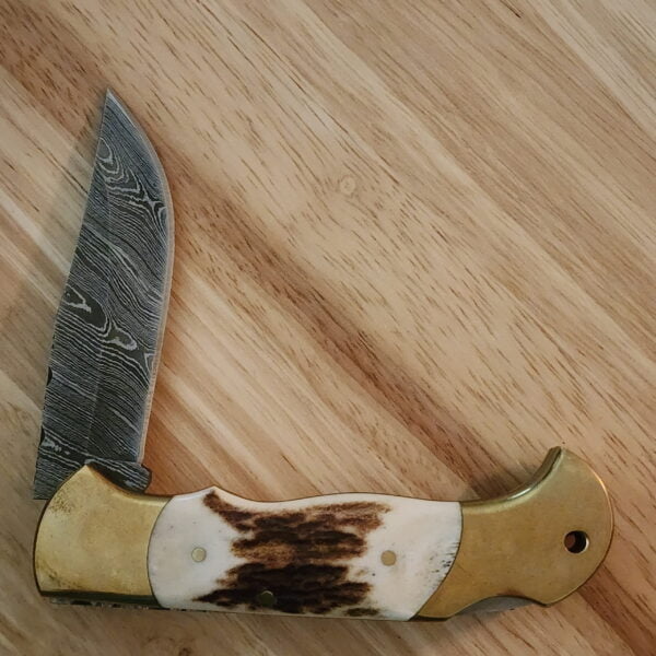 Damascus Folding Knife knives for sale