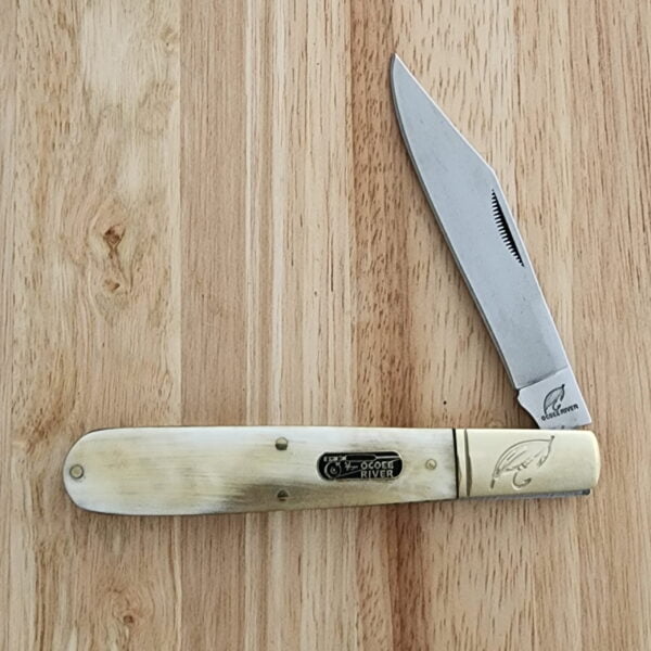 Ocoee River Ox Horn Barlow knives for sale