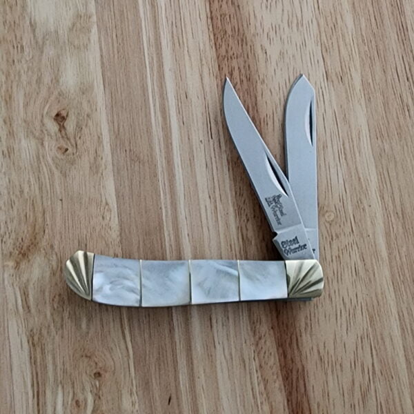 Steel Warrior by Frost Cutlery MOP Little Trapper knives for sale