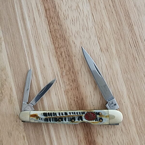 Steel Warrior by Frost Cutlery Jigged Bone Lock Back Whittler knives for sale