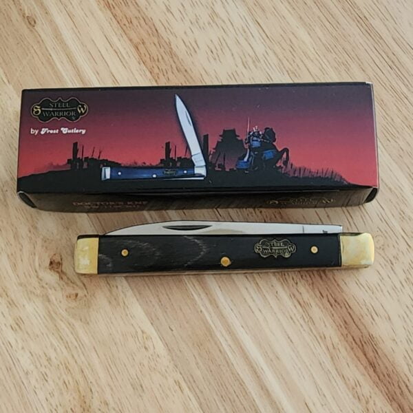 Steel Warrior by Frost Cutlery Cape Buffalo Horn Doctors Knife knives for sale