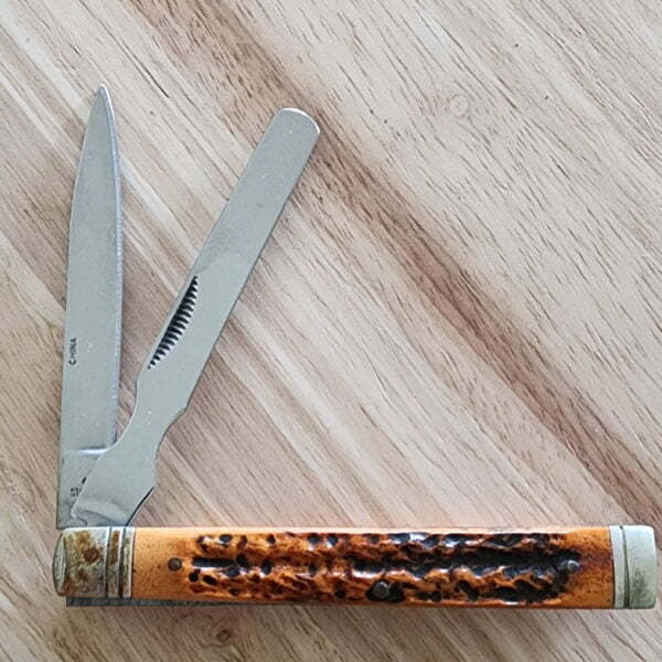 Whitetail Cutlery by Frost Cutlery Orange Camo Bone Doctors Knife knives for sale