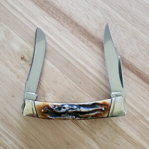 Rough Ryder Classic Cinnamon Bone Stag RR2433 knives for sale