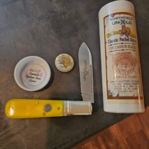 GEC #862123 Smooth Yellow Rose Bone "S" knives for sale