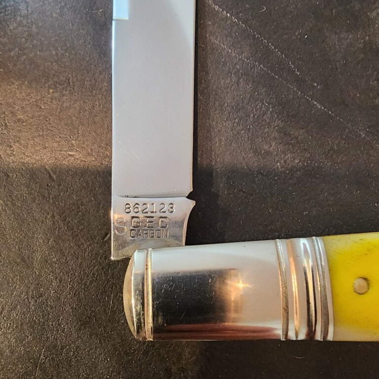 GEC #862123 Smooth Yellow Rose Bone "S" knives for sale