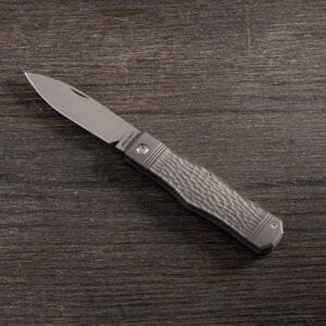 Jack Wolf Vampire Jack 02 Jigged Titanium Hand Satin knives for sale