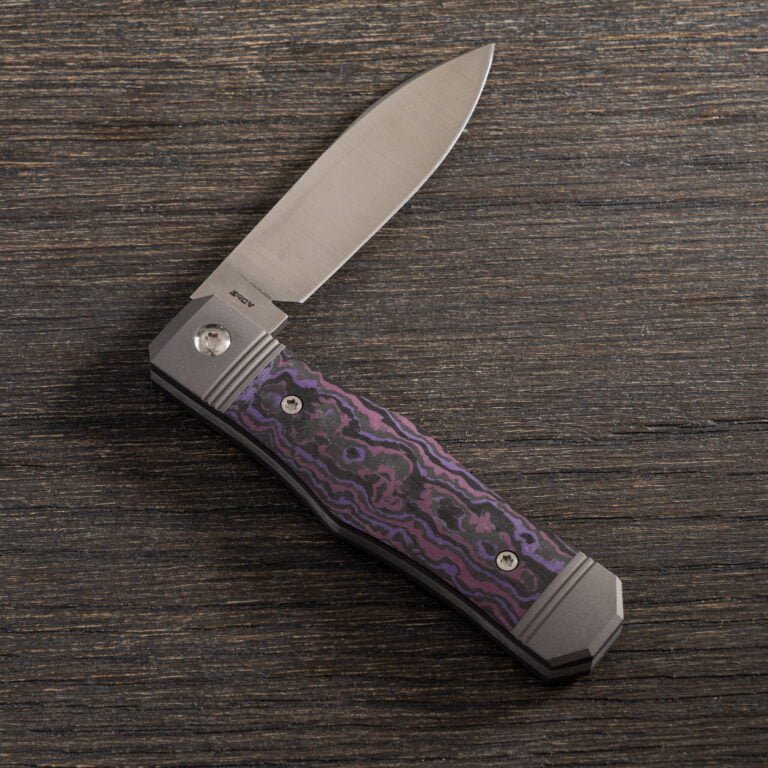 Jack Wolf Vampire Jack 02 Fat Carbon Purple Haze knives for sale