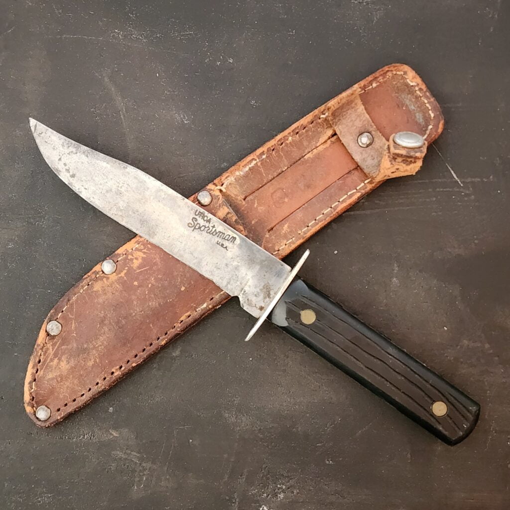 Vintage Utica Sportsman USA Made Sheath Knife