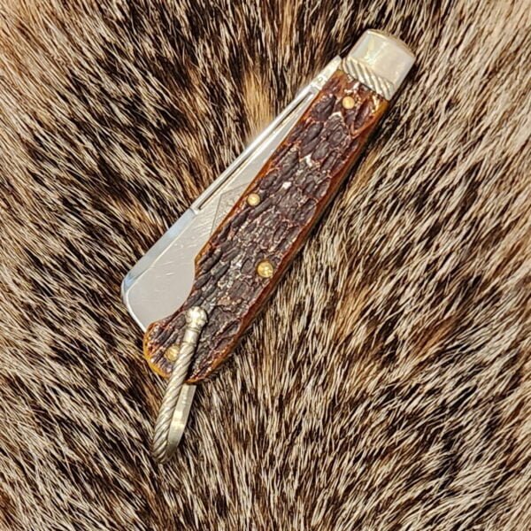 Great Eastern Cutlery #155115 Antique Yellow Jigged Bone knives for sale