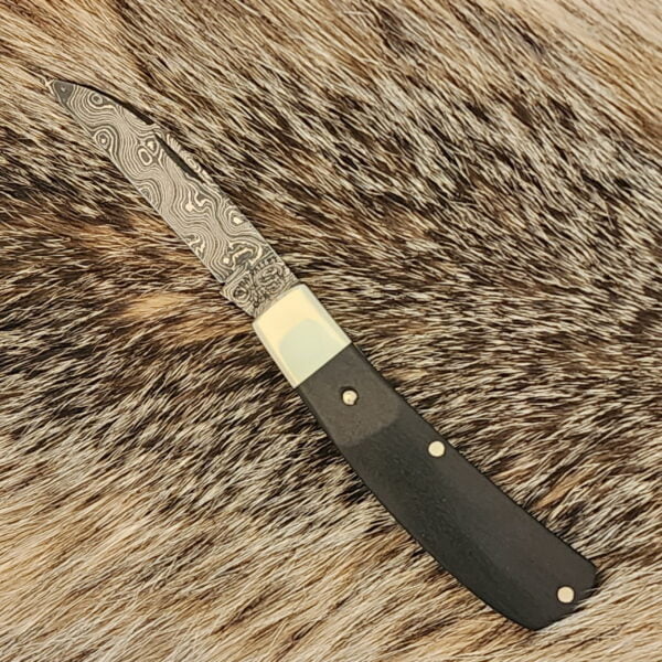 Tuna Valley Cutlery Phoenix Jack Gabon Ebony Damascus 1 of 70 knives for sale