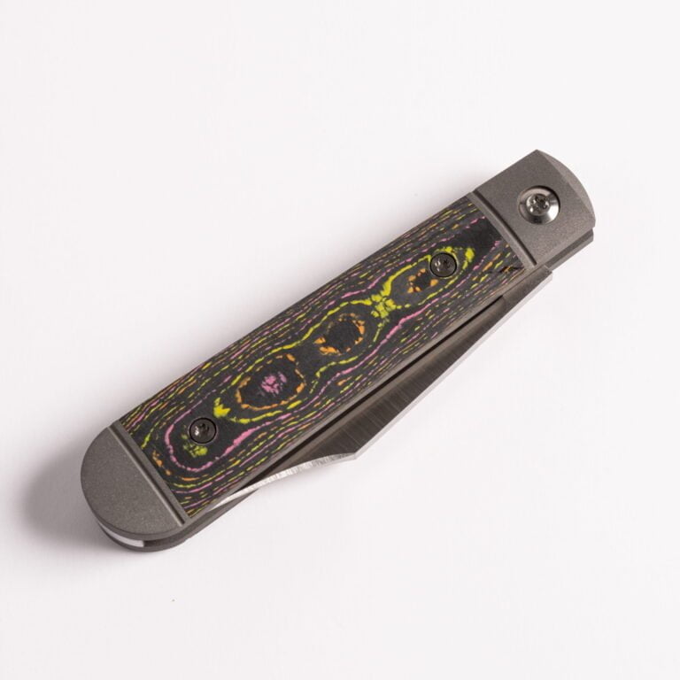 Jack Wolf Little Bro Jack Sleeveboard Boy’s Knife in Camo Carbon Flo Party knives for sale