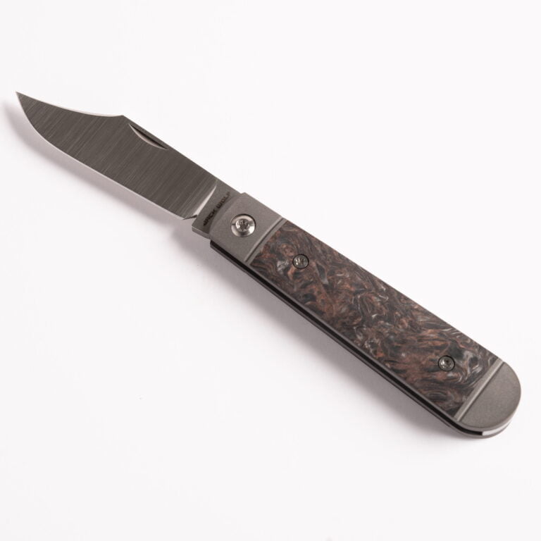 Jack Wolf Little Bro Jack Sleeveboard Boy’s Knife in Fat Carbon Dark Matter Copper knives for sale