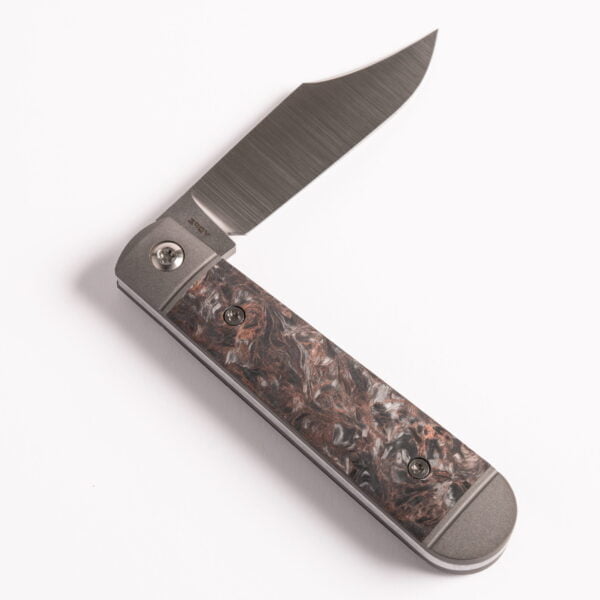 Jack Wolf Little Bro Jack Sleeveboard Boy’s Knife in Fat Carbon Dark Matter Copper knives for sale