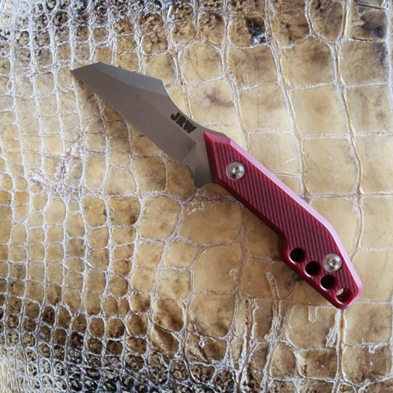 JRW Gear Traitor BST (Blood, Sweat & Tears edition - magnacut, red g10, kydex) knives for sale