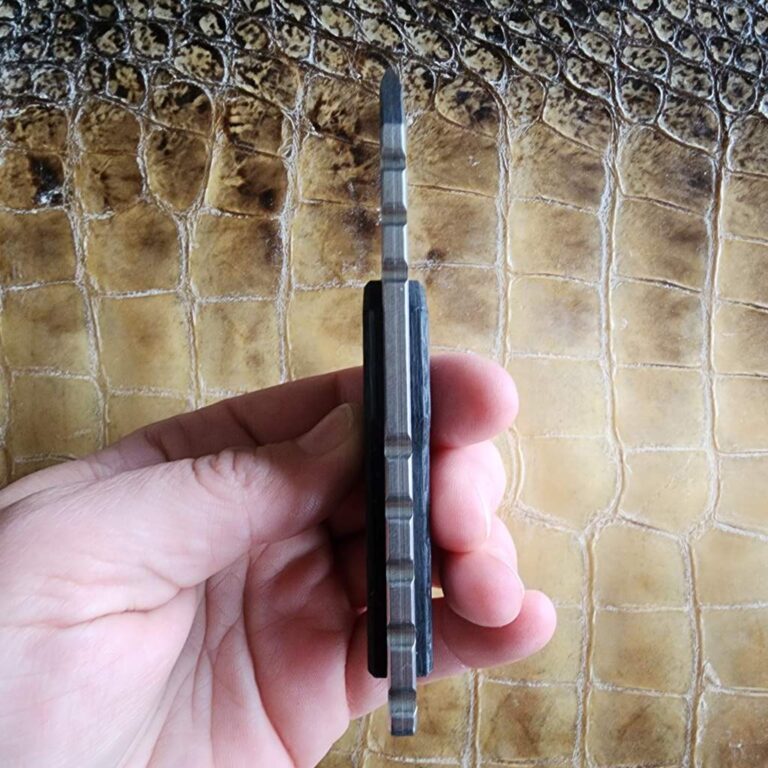 EOS Krab (carbon fiber scales, cpm154, custom armatus carry solutions kydex sheath ) knives for sale