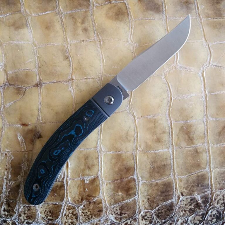 Jack Wolf Javelina Jack Camo Carbon Brittany Blue knives for sale