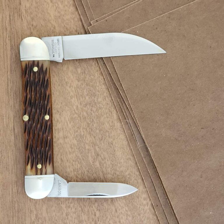 Great Eastern Cutlery #340223 Antique Autumn Jigged Bone 370 Bade Forums SFO knives for sale