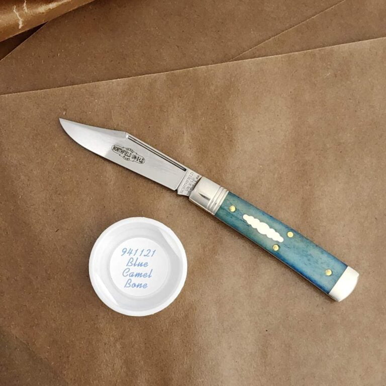 Great Eastern Cutlery #941121 Blue Camel Bone knives for sale