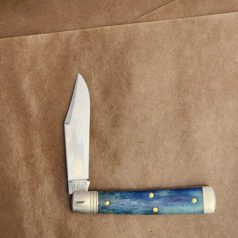 Great Eastern Cutlery #941121 Blue Camel Bone knives for sale