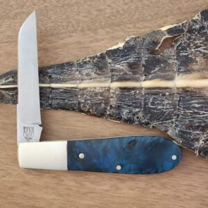 Daniels Family Knife Brands TSAK Exclusive Old Man Norman in Blue Box Elder knives for sale