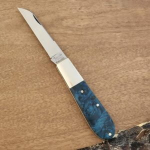 Daniels Family Knife Brands TSAK Exclusive Old Man Norman in Blue Box Elder - Copy knives for sale