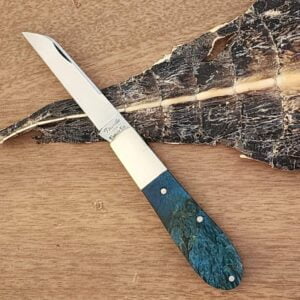 Daniels Family Knife Brands TSAK Exclusive Old Man Norman in Blue Box Elder knives for sale