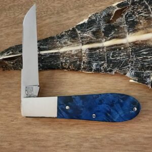 Daniels Family Knife Brands TSAK Exclusive Old Man Norman in Blue Box Elder knives for sale