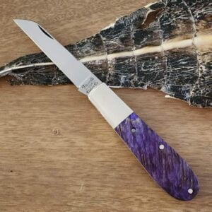 Daniels Family Knife Brands TSAK Exclusive Old Man Norman in Purple Box Elder knives for sale