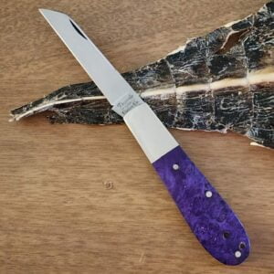 Daniels Family Knife Brands TSAK Exclusive Old Man Norman in Purple Box Elder knives for sale