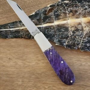 Daniels Family Knife Brands TSAK Exclusive Old Man Norman in Purple Box Elder knives for sale