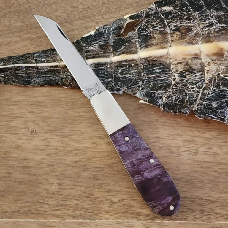 Daniels Family Knife Brands TSAK Exclusive Old Man Norman in Purple Maple Burl knives for sale