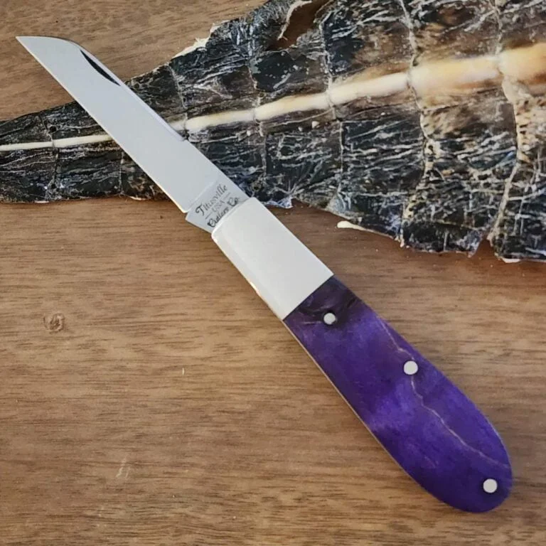 Daniels Family Knife Brands TSAK Exclusive Old Man Norman in Purple Maple Burl knives for sale