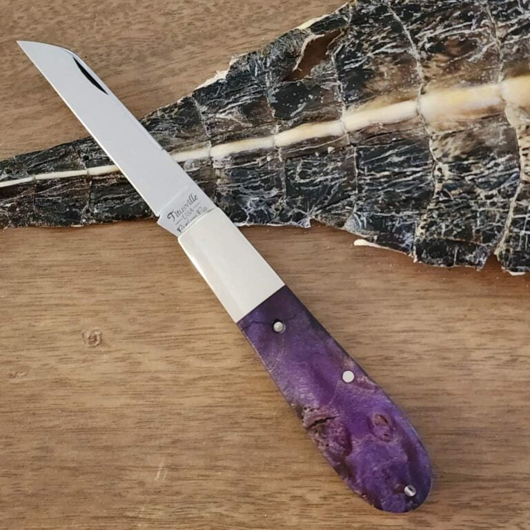 Daniels Family Knife Brands TSAK Exclusive Old Man Norman in Purple Maple Burl knives for sale