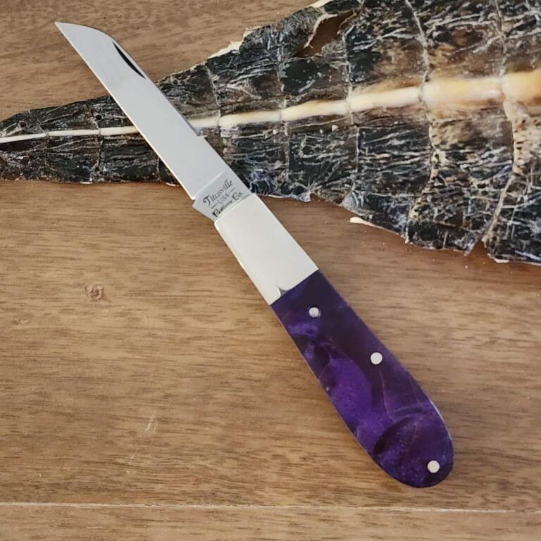 Daniels Family Knife Brands TSAK Exclusive Old Man Norman in Purple Maple Burl knives for sale