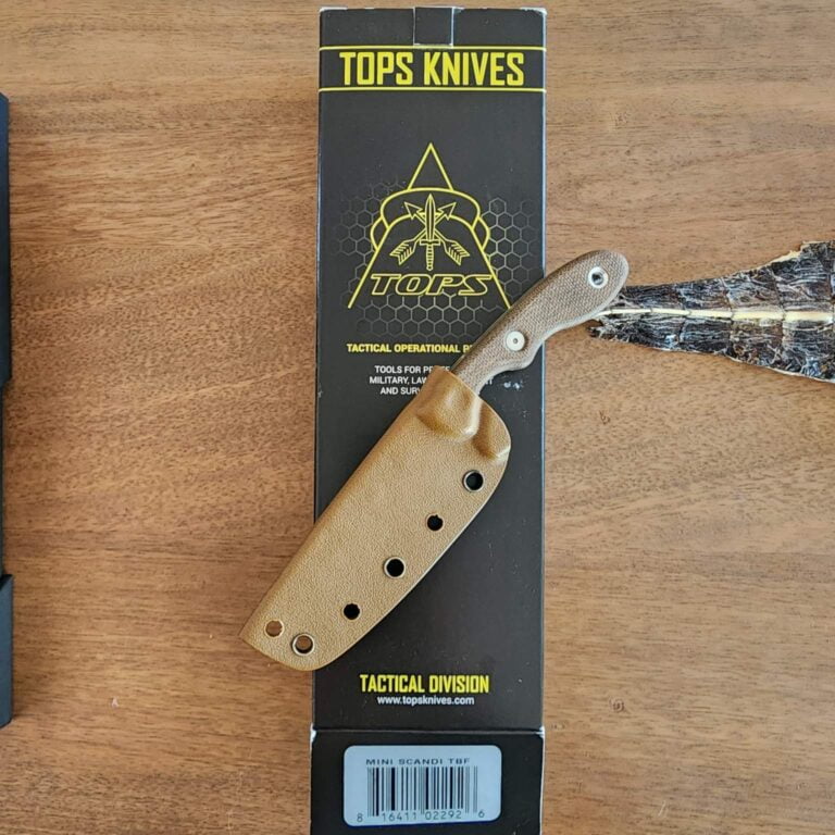 TOPS Knives Tactical Division Mini Scandi TBF MSK 2.5 Rockies X-1097 USED knives for sale