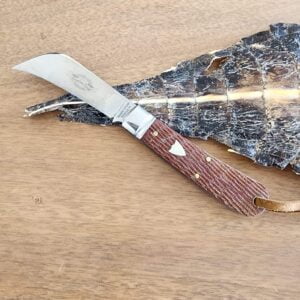 Great Eastern Cutlery #47P123 Natural Textured Micarta "S" USED knives for sale