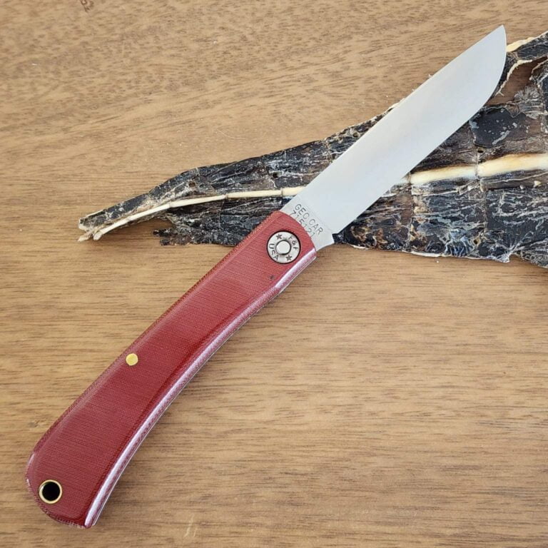 Great Eastern Cutlery #715121Red Linen Micarta knives for sale