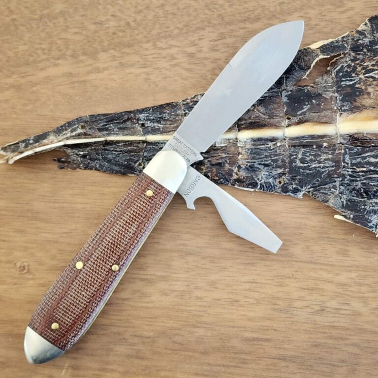 Great Eastern Cutlery #852221 CL Natural Canvas Micarta knives for sale