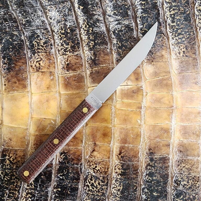 Great Eastern Cutlery #K33CAR Brown Burlap Steak Knife knives for sale