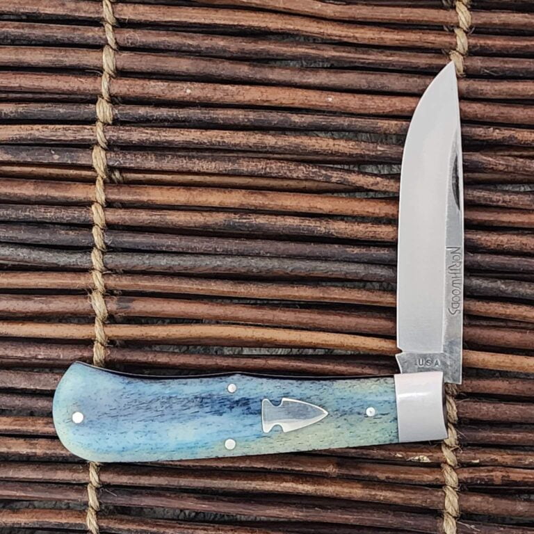 Northwoods by Great Eastern Cutlery Blue Camel Bone Lookout Jack 74 NW31HF074 knives for sale
