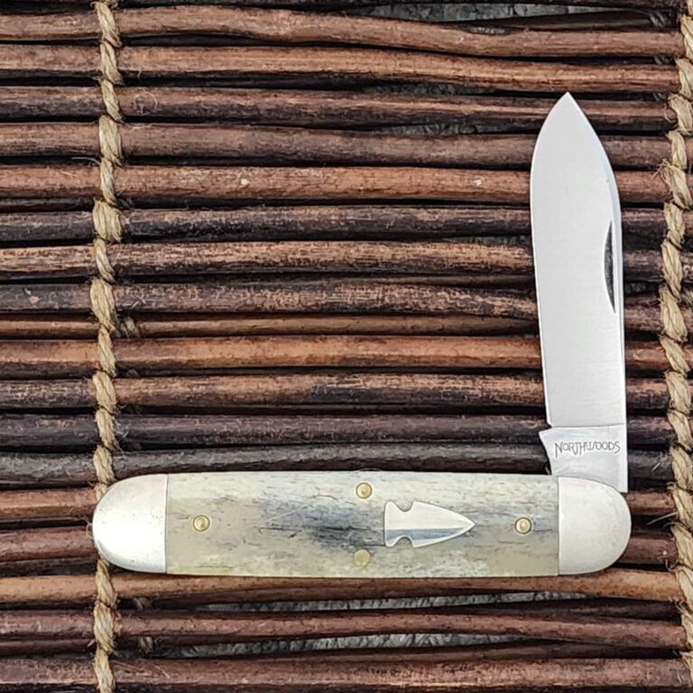 Northwoods by Great Eastern Cutlery Indian River Jack in Giraffe Bone #68 NW21JF068 knives for sale